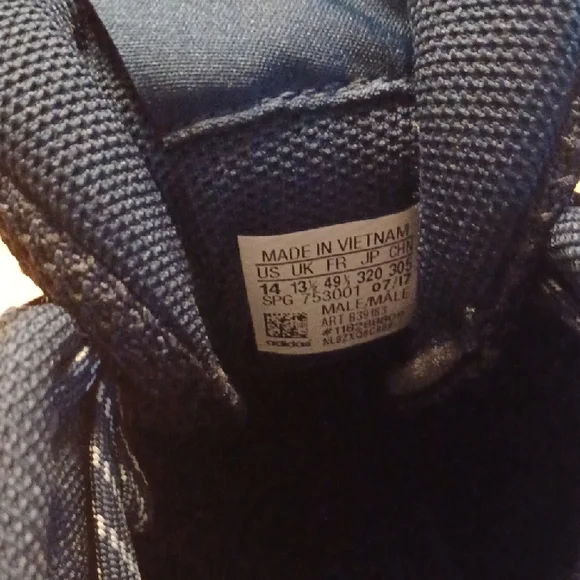 Adidas Dark Blue And Silver Baseball/Softball Cleats Size 14 NWT - Picture 2 of 9